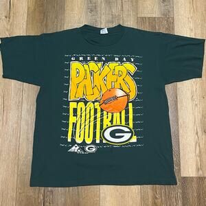 VTG Apex One 1994 Green Bay Packers Single Stitch Shirt NFLP XL USA Football EUC